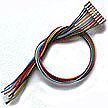 Train Control Systems (TCS) 1033 All Scale DCC Decoder Harness -- WH 6" Harness for T Series Decoder, No 8-Pin NMRA Plug