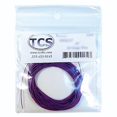 Train Control Systems (TCS) 1202 All Scale 30 Gauge, 7 Strand. .026 Diameter Wire 10' 3.05m Roll -- Violet (Purple)