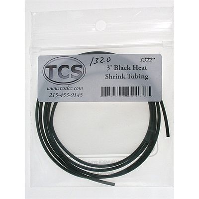 Train Control Systems (TCS) 1320 All Scale Heat Shrink Tubing -- Inside Diameter .09" 1.5mm; 5' 91.4cm Total Length