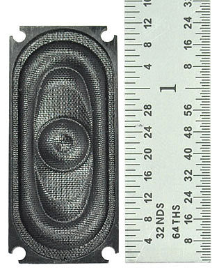 Train Control Systems (TCS) 1553 All Scale WOW Speaker -- Oval 1.37 x .63 35 x 16mm