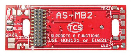 Train Control Systems (TCS) 1624 HO Scale AS-MB2-NC Replacement Lighting Motherboard with KA4 Keep Alive -- Fits Atlas and Kato Diesels
