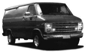 Trident Miniatures 900461 HO Scale Chevrolet Vans -- Cargo (white)