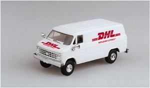 Trident Miniatures 90102 HO Scale Chevrolet Delivery Vans -- DHL Worldwide Express Delivery