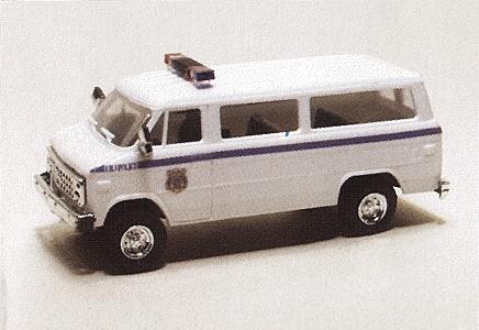 Trident Miniatures 90298 HO Scale Chevrolet Van - Emergency - Police Vehichles -- United States Federal Bureau of Investigation - Security Division - Police