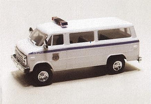 Trident Miniatures 90298 HO Scale Chevrolet Van - Emergency - Police Vehichles -- United States Federal Bureau of Investigation - Security Division - Police