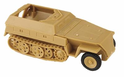 Trident Miniatures 90325 HO Scale Former German Army WWII - SdKfz 250 Series Half-Tracks -- 250 Armored Pesonnel Carrier with Anti-Tank Gun