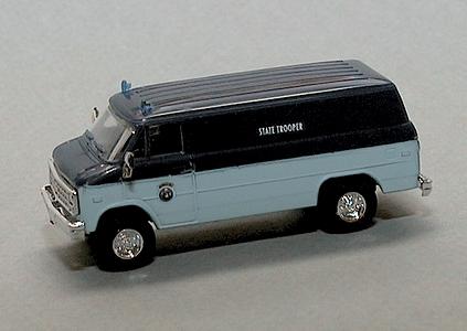Trident Miniatures 90342 HO Scale Chevrolet Van - Emergency - Police Vehicles -- Maine State Police