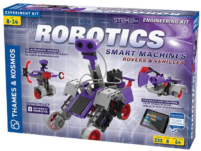 Thames & Kosmos 620380 Robotics Smart Machines Rovers & Vehicles STEM Engineering Kit