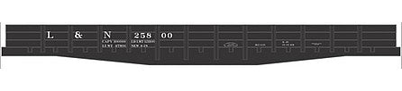Tichy Trains 10238 HO Scale Railroad Decal Set -- Louisville & Nashville 45' Wood Gondola (black)