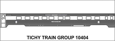 Tichy Trains 10404N N Scale Railroad Decal Set -- Bangor & Aroostook Passenger Cars (Lettering for 4 Cars)