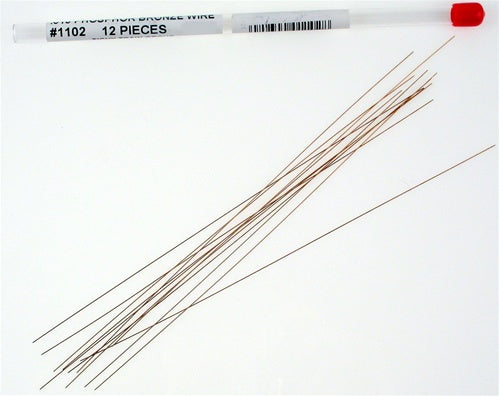 Tichy Trains 1102 .015 Phosphor Bronze 8" Wire (12)