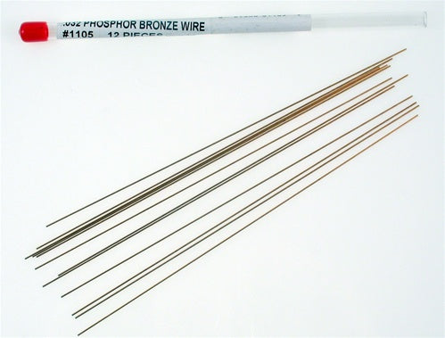 Tichy Trains 1105 .032 Phosphor Bronze 8" Wire (12)