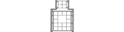 Tichy Trains 2013 O Scale Masonry Windows -- 48 x 63" (Fits .82 x .120") 20-Pane pkg(3)