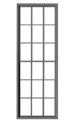 Tichy Trains 2092 O Scale 9 Over 9 Double-Hung Masonry Window with Precut Glazing -- 37-1/2 x 104" pkg(4)