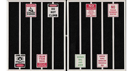 Tichy Trains 2100 O Scale Assorted Warning Signs -- 8 Different Signs