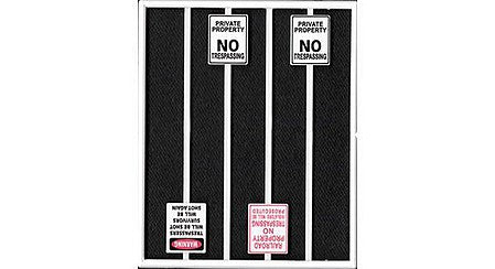 Tichy Trains 2101 O Scale No Trespassing Signs -- 8 Signs, 3 Different Styles