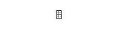 Tichy Trains 2508 N Scale Windows - Double Hung pkg(12) -- 6/6 Scale 34" Wide x 60" High (Fits .26 x .425 Opening)