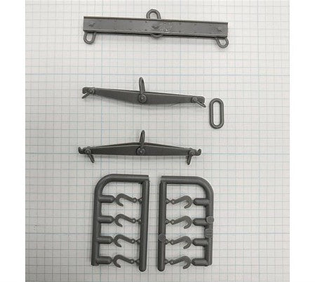 Tichy Trains 3083 HO Scale Wreck Accessories -- 1 Larg and 2 Small Spreader Bars, Loops and 4 Hooks