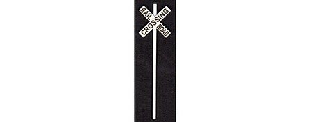Tichy Trains 3538 S Scale Modern US Style Railroad Crossbuck Warning Signs -- pkg(8)