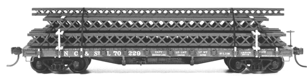 Tichy Trains 4021 HO 40' 50-Ton Flat Car ACF Kit