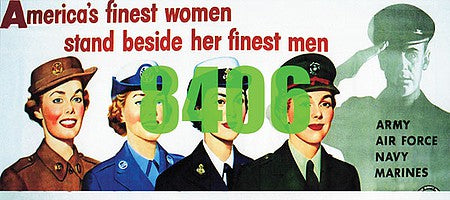 Tichy Trains 8406 HO Scale America's Finest Women Armed Forces Billboard - Kit