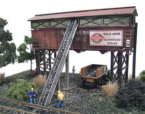 The N Scale Architect 10030 N Scale Gravel & Coal Company - Trackside Series -- Laser-Cut Wood Kit - 3-1/2 x 2-1/2" 8.9 x 6.4cm