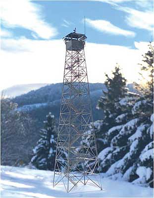The N Scale Architect 96708 N Scale Fire Tower -- Etched-Brass Kit - 2 x 2 x 8" 5.1 x 5.1 x 25.4cm