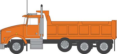 Trainworx 48076 N Scale Kenworth T800 Dump Truck - Assembled -- DOT Orange