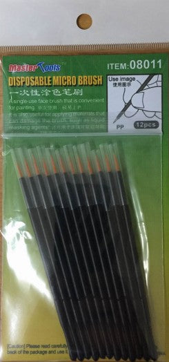 Trumpeter 8011 Disposable Micro Brushes (12)