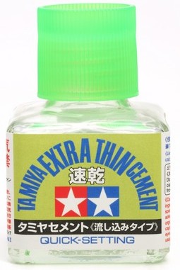 Tamiya 87182 Extra Thin Cement Quick Setting (40ml Bottle) (6/Bx)