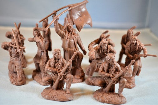 Toy Soldiers of San Diego TSSD 14 1/32 Plains Indian Warriors Figure Playset #2 (12)