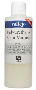 Vallejo 27652 200ml Bottle Polyurethane Satin Varnish