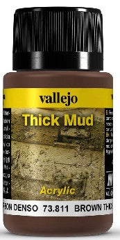 Vallejo 73811 40ml Bottle Brown Thick Mud Weathering Effect