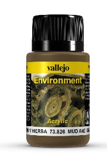 Vallejo 73826 40ml Bottle Mud & Grass Weathering Effect