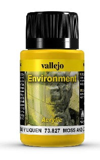 Vallejo 73827 40ml Bottle Moss & Lichen Weathering Effect