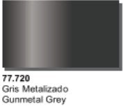 Vallejo 77720 32ml Bottle Gun Metal Grey Metal Color (6/Bx)