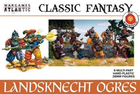 Wargames Atlantic CF6 28mm Classic Fantasy: Landsknecht Ogres (9)