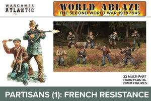 Wargames Atlantic WA1 28mm World Ablaze WWII 1939-45: Partisans 1 French Resistance (32)