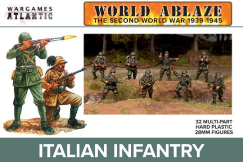 Wargames Atlantic WA3 28mm World Ablaze WWII 1939-45: Italian Infantry (32)
