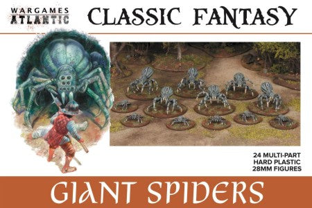 Wargames Atlantic CF3 28mm Classic Fantasy: Giant Spiders (12 big/12 small)