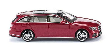 Wiking 22712 HO Scale Mercedes-Benz E-Class S 213 AMG Station Wagon - Assembed -- Metallic Hyacinth Red