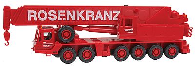 Wiking 63204 HO Scale Grove TM 1100E Mobile Crane -- Rosenkranz (red)