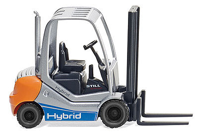 Wiking 66339 HO Scale Still RX 70-30 Hybrid Forklift - Assembled -- Still (silver, yellow, blue)