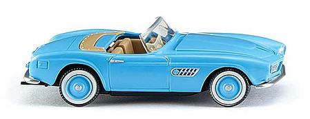 Wiking 82906 HO Scale 1956 BMW 507 Convertible - Assembled -- Light Blue