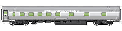 Walthers Mainline 30105 HO Scale 85' Budd 10-6 Sleeper - Ready to Run -- New York Central (silver)