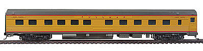 Walthers Mainline 30108 HO Scale 85' Budd 10-6 Sleeper - Ready to Run -- Union Pacific (Armour Yellow, gray, red)