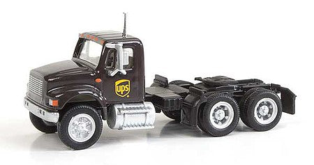 Walthers Scenemaster 11185 HO Scale International(R) 4900 Dual-Axle Semi Tractor Only - Assembled -- United Parcel Service (Modern Shield Logo; brown, yellow)