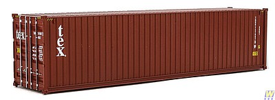 Walthers Scenemaster 8266 HO Scale 40' Hi-Cube Corrugated-Side Container - Assembled -- TEX (brown, white)