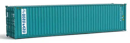 Walthers Scenemaster 8268 HO Scale 40' Hi-Cube Corrugated-Side Container - Assembled -- Dong Fang (green, white)