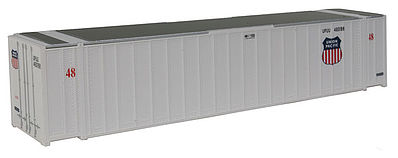 Walthers Scenemaster 8460 HO Scale 48' Ribbed Side Container - Assembled -- Union Pacific(R) (white, Shield Logo)